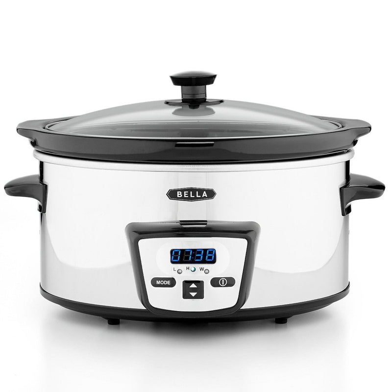 Bella 5 Qt. Programmable Polished Stainless Steel Slow Cooker Via Macy's