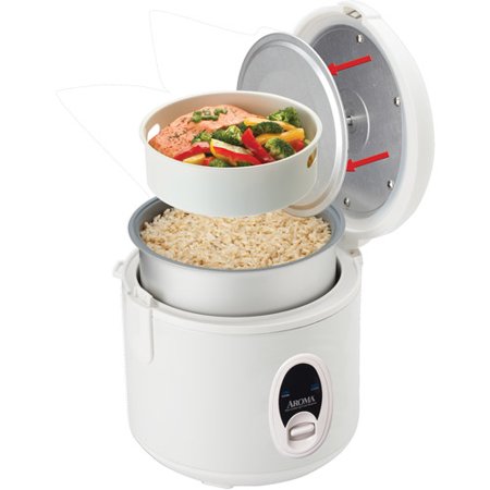 Aroma 8-Cup Rice Cooker and Food Steamer Via Walmart