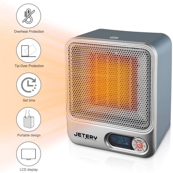 Adjustable Thermostat Space Heater With Overheat Protection Via Amazon