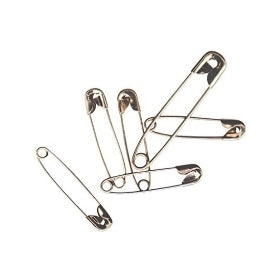 50-Pack School Smart Nickel Plated Steel Safety Pin (Assorted Size) Via Amazon