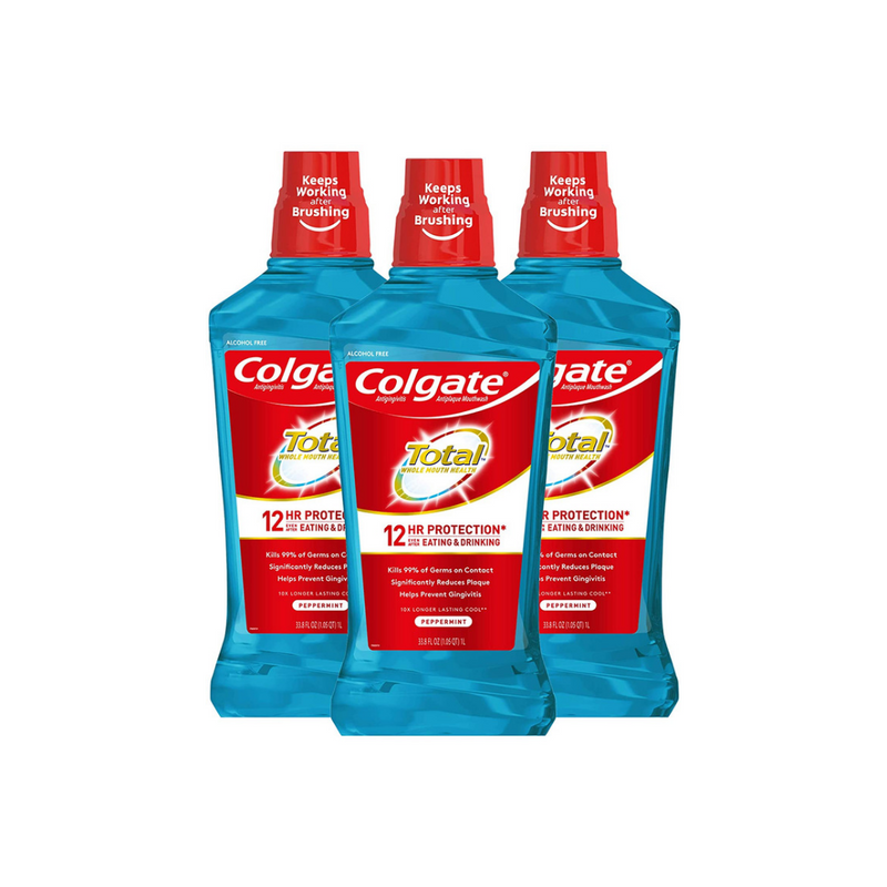 3-Pack Colgate Total Alcohol Free Mouthwash Via Amazon
