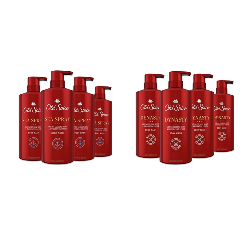 4-Pack Old Spice Body Wash for Men Via Amazon