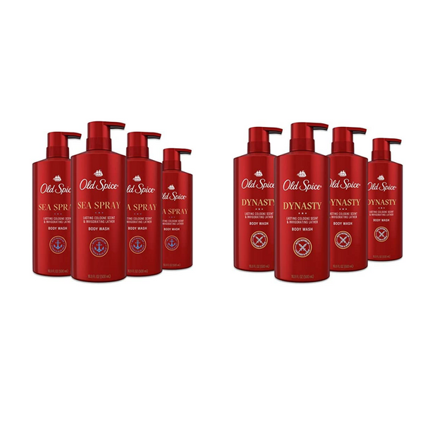 4-Pack Old Spice Body Wash for Men Via Amazon