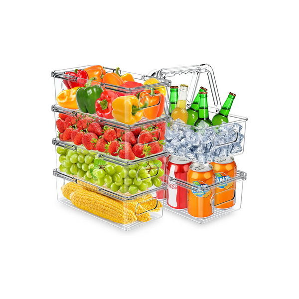 6-Pack Refrigerator Organizer Bins Stackable
Via Amazon
