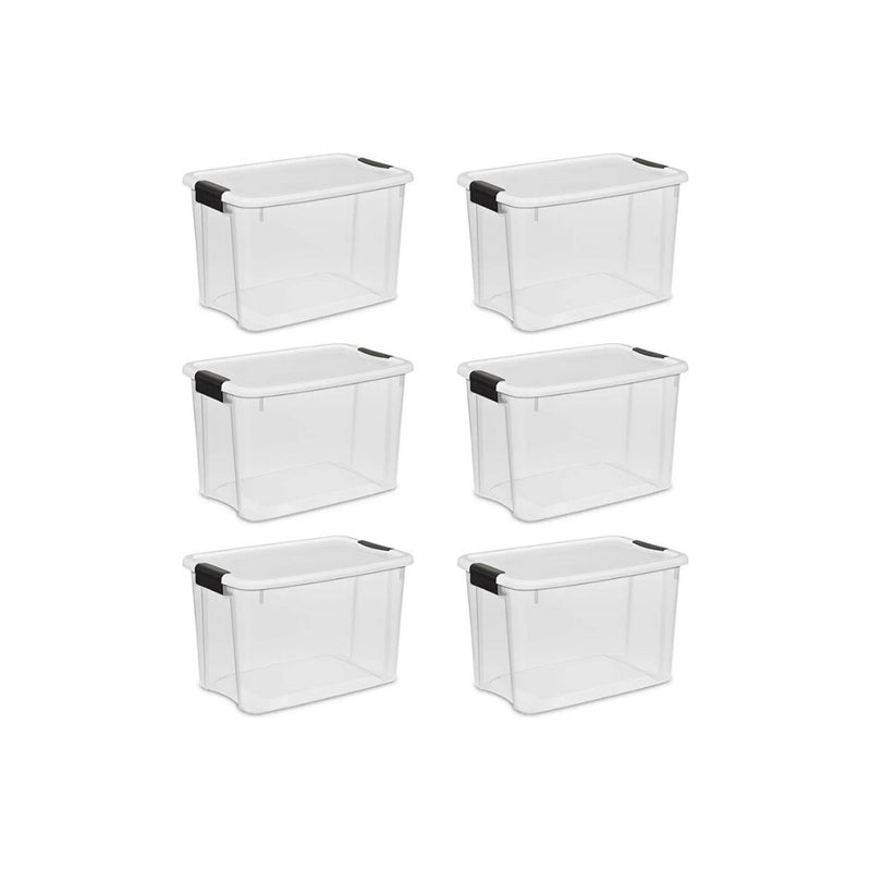 6-Pack Sterilite 30 Quart/28 Liter Ultra Latch Box Via Amazon
