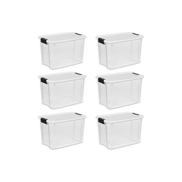 6-Pack Sterilite 30 Quart/28 Liter Ultra Latch Box Via Amazon