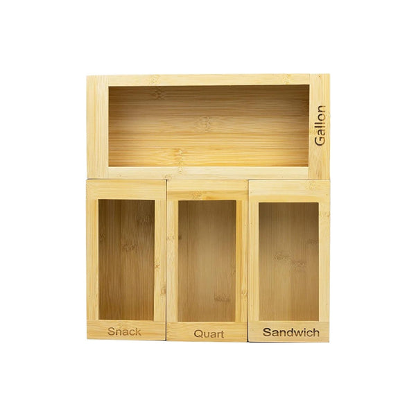 4 Piece Bamboo Sandwich Bag Organizer
Via Amazon