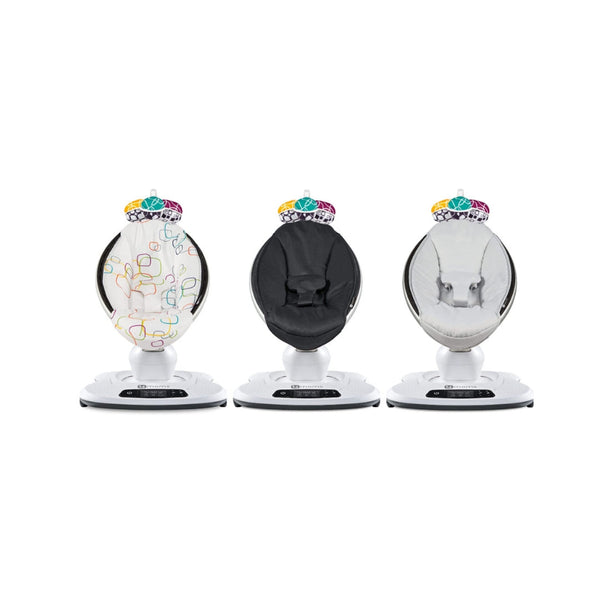 4moms mamaRoo 4 Multi-Motion Bluetooth Baby Swing + Safety Strap Fastener Via Amazon