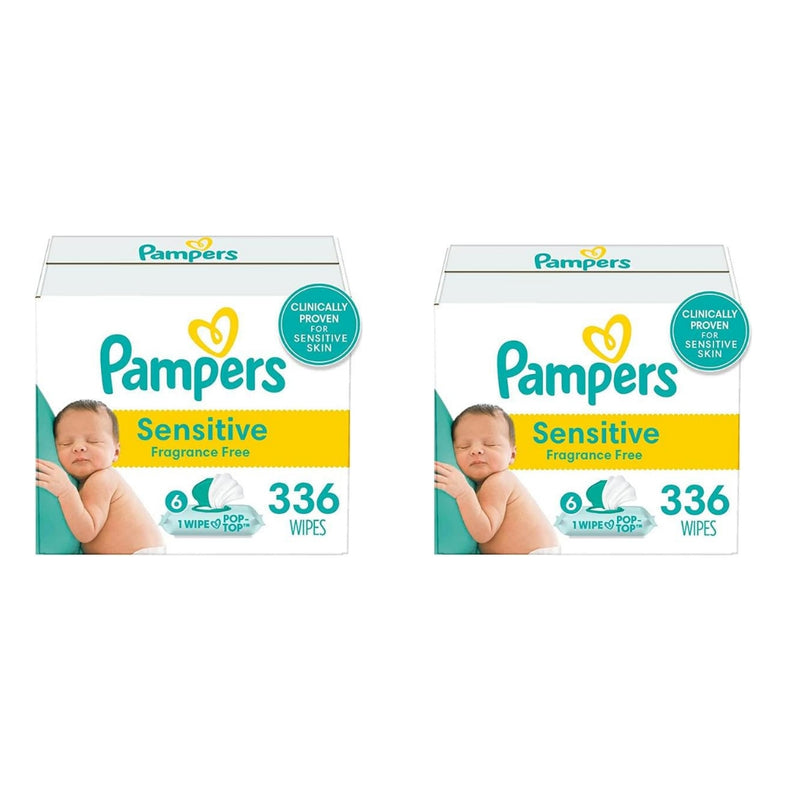 672-Count Pampers Sensitive Water Based Baby Diaper Wipes Via Amazon