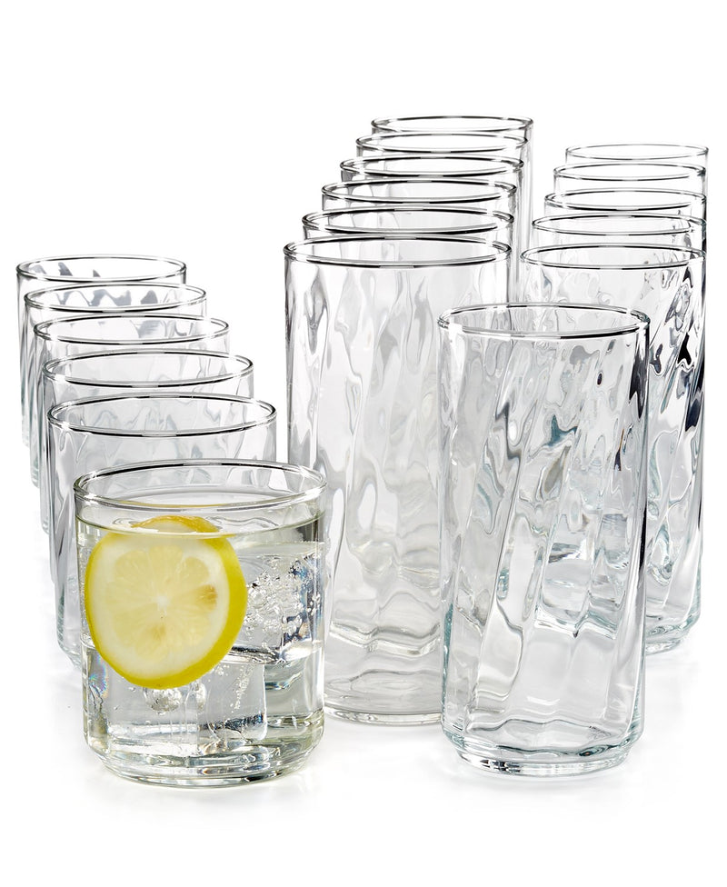 Rumba 18-Pc. Glassware Set Via Macys