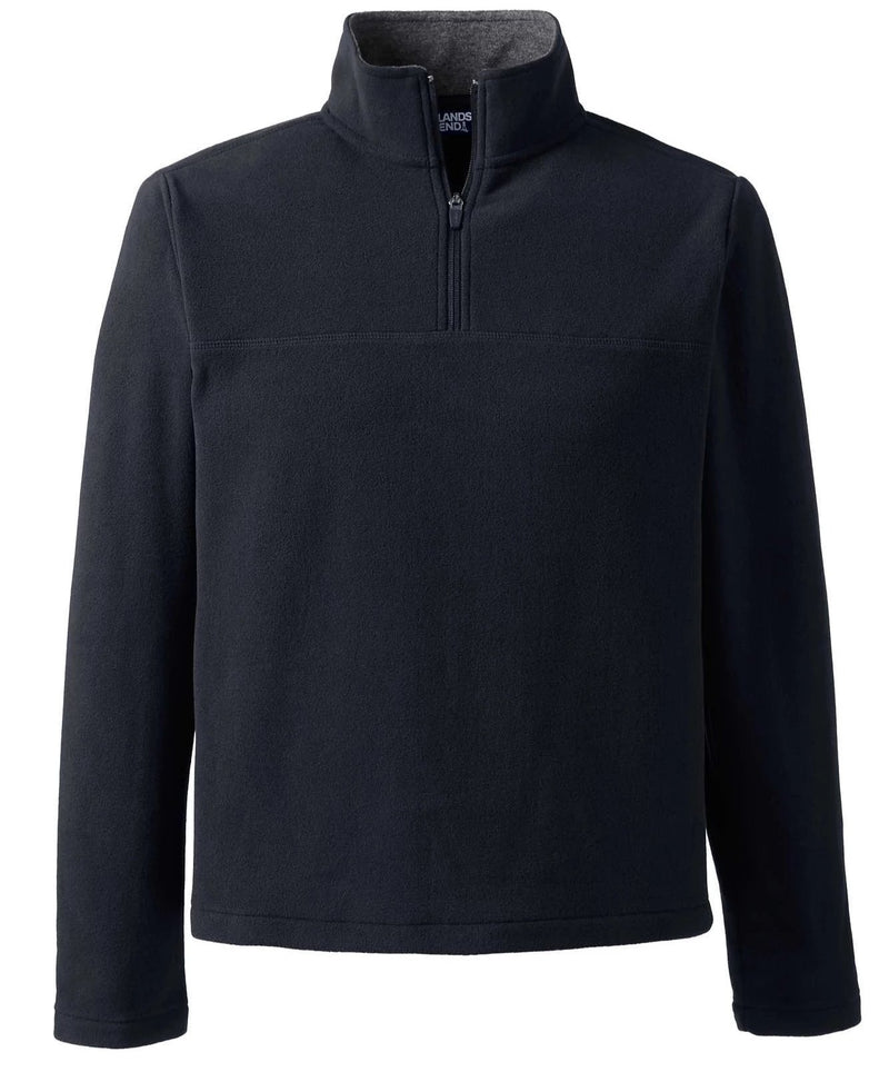 Lands' End Men's Fleece Quarter Zip Pullover Sweatshirt Via Walmart