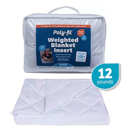 Poly-Fil Weighted Blanket Insert 42" X 72" - 12LB Via Walmart