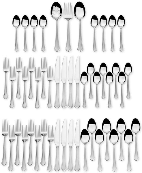 Stainless Steel 51-Pc. Capri Frost Finish, Service for 8 -More styles- Via Macys + Free Shipping