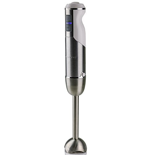 Powerful Immersion Hand Blender with Stainless Steel Blades Via Amazon