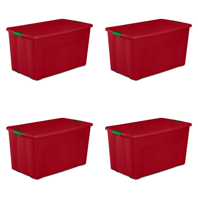 4-Pack Sterilite 45-Gallon Wheeled Latch Storage Tote Via Walmart