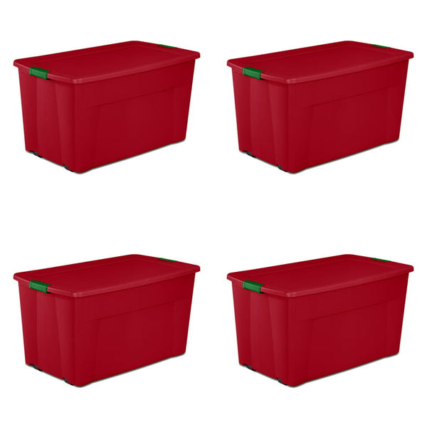 4-Pack Sterilite 45-Gallon Wheeled Latch Storage Tote Via Walmart