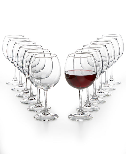 12-Pc. Red Wine Glasses Set Via Macys