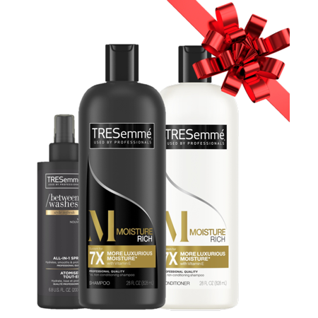 TRESemme 3-Piece Gift Set with Shampoo, Conditioner, and All-in-one Styling Spray Via Walmart