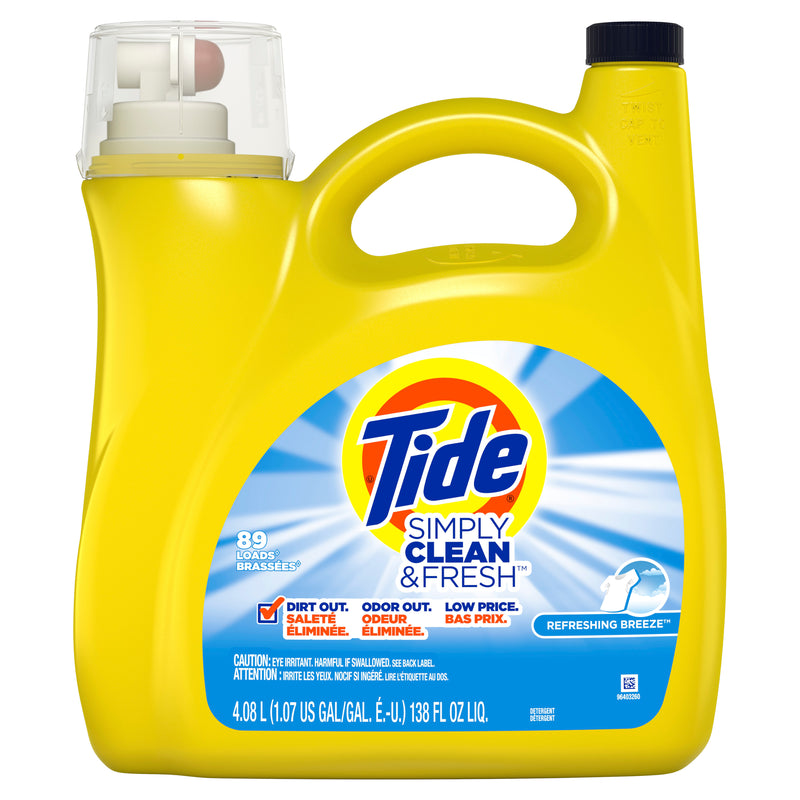 Tide Simply Clean & Fresh Liquid Laundry Detergent, 89 Loads Via Walmart