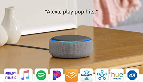 Echo Dot (3rd Gen) - Smart speaker with Alexa - Heather Gray Via Amazon