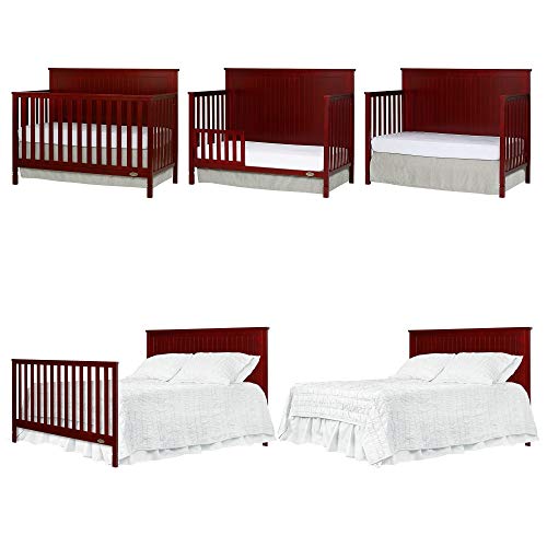 5 in 1 Dream On Me Alexa Convertible Crib, Cherry Via Amazon