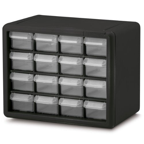 16 Drawer Plastic Parts Storage Hardware and Craft Cabinet, Via Amazon