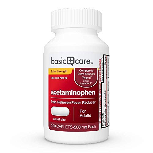 200 Amazon Basic Care Extra Strength Acetaminophen 500mg Caplets Via Amazon