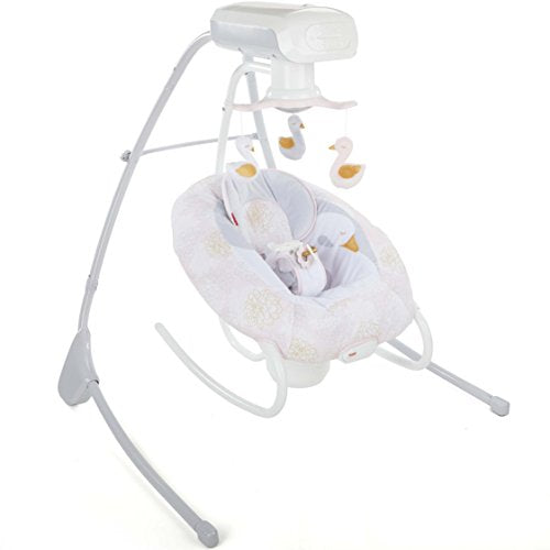 Fisher-Price My Sweet Swan 2-in-1 Deluxe Cradle 'n Swing Via Amazon