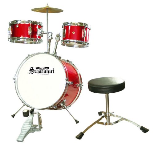 Schoenhut C1020 - 5 Piece Drum Set (Red) Via Amazon