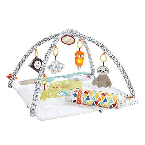 Fisher-Price Perfect Sense Deluxe Gym, Plush Infant Play Mat with Toys Via Amazon