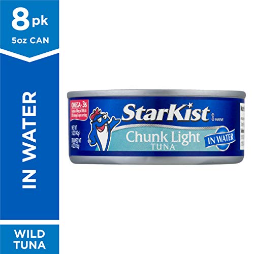 StarKist Chunk Light Tuna in Water, 5 Ounce Cans (Pack of 8) Via Amazon