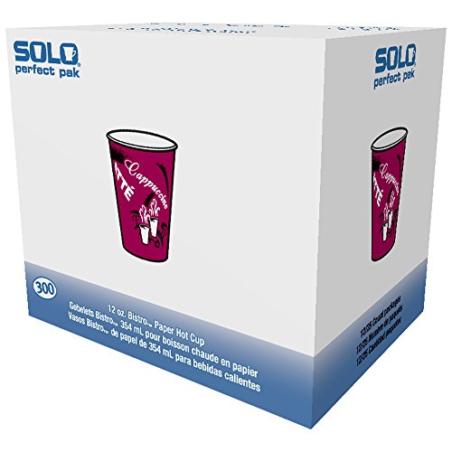 Solo OF12BI-0041 12 oz Bistro SSP Paper Hot Cup (Case of 300) Via Amazon