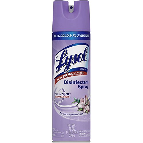 5 Pack Lysol Disinfectant Spray, Early Morning Breeze, 19 Ounce Via Amazon