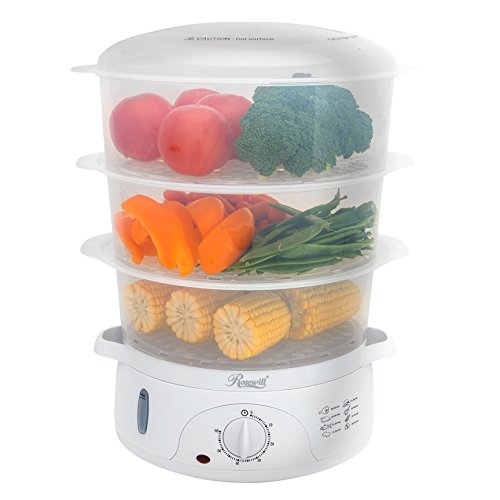 Rosewill BPA-Free, 3-Tier Electric Timer Food, 9.5 qt Steamer Via Amazon