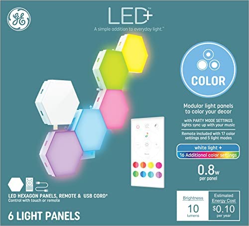 6-Pack GE LED+ Color Changing Tile Panels Via Amazon