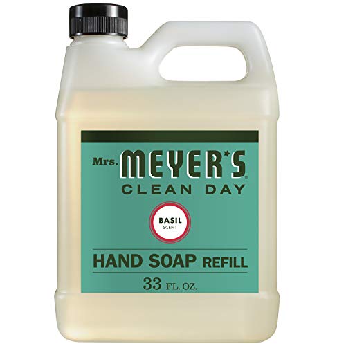 Mrs. Meyer's Liquid Hand Soap Refill, Basil, 33 fl oz Via Amazon