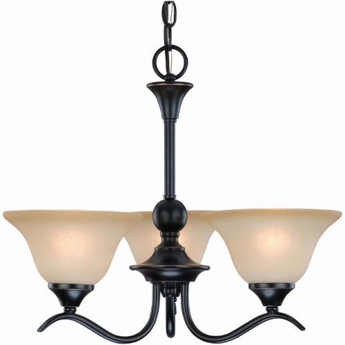 Dover 12-7622 Series Oil Rubbed Bronze 3-Light Chandelier Via Amazon