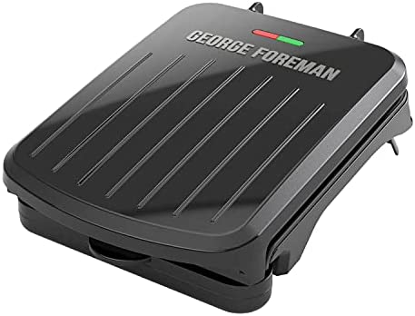 George Foreman 2-Serving Classic Plate Electric Indoor Grill and Panini Press Via Amazon