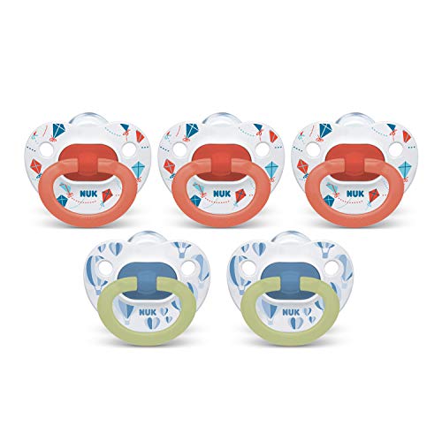 NUK Orthodontic Pacifiers, 6-18 Months, 5-Pack Via Amazon