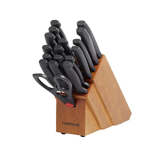 18-Piece Never Needs Sharpening High-Carbon Stainless Steel Knife Via Amazon