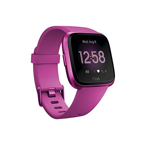 Waterproof Fitbit Versa Lite Edition Smart Watch, One Size (S and L Bands Included), More Colors Via Amazon