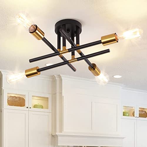 4 Light Modern Ceiling Fixture Via Amazon