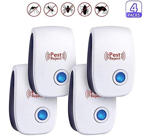 4 Packs Ultrasonic Repellent Electronic Via Amazon