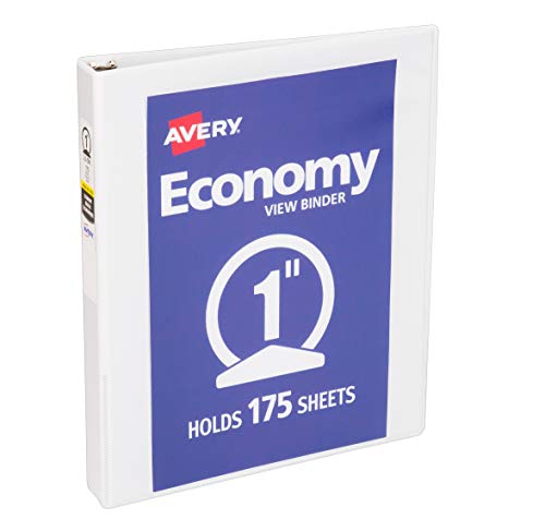 Avery View Binder with 1 Inch Round Ring Via Amazon