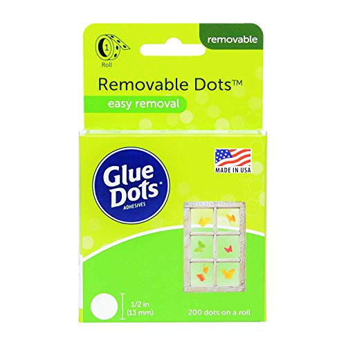 GLUE DOTS Remove Adhesive Roll, 200pc Via Amazon