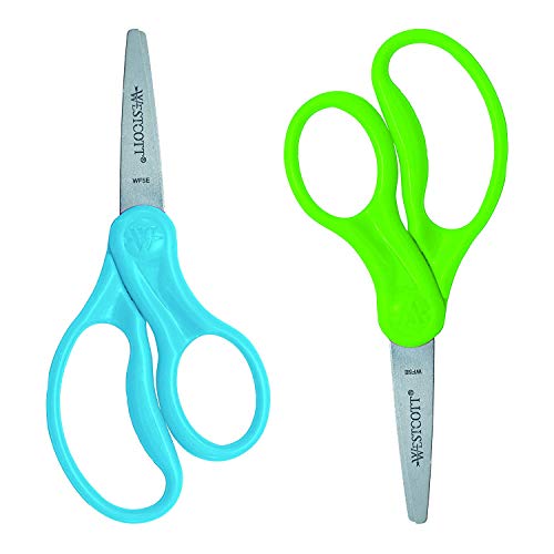 Westcott 5” Hard Handle Kids Blunt Scissors 2Pk Via Amazon