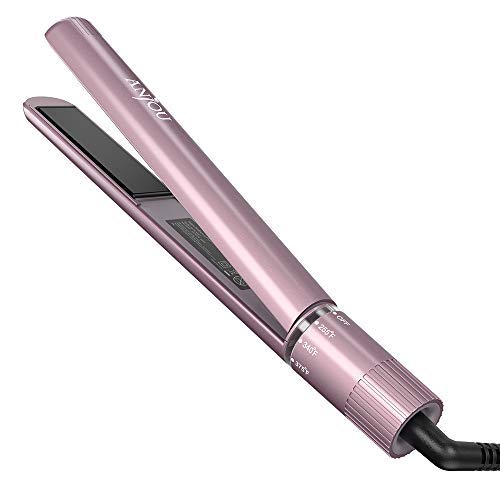 Hair Straightener, Flat Iron, 2 in 1 Curling and Flat Iron Via Amazon