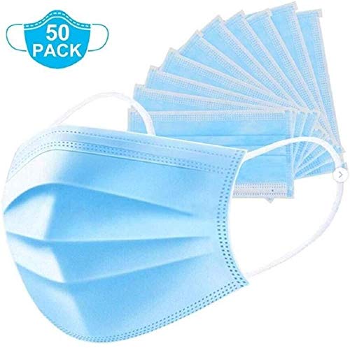 50 Standard Masks Via Amazon