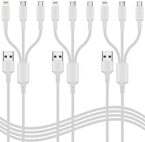 3-Pack Multiple Charger Cable Via Amazon