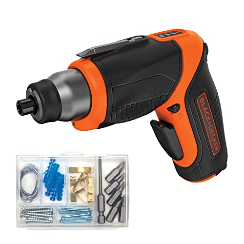 BLACK+DECKER 4V MAX Cordless Screwdriver with Picture-Hanging Kit Via Amazon